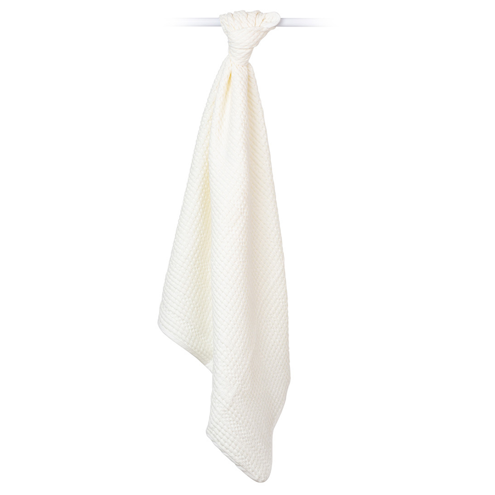 Lulujo - Waffle Blanket 100 x 80 cm - Cream Vanilla