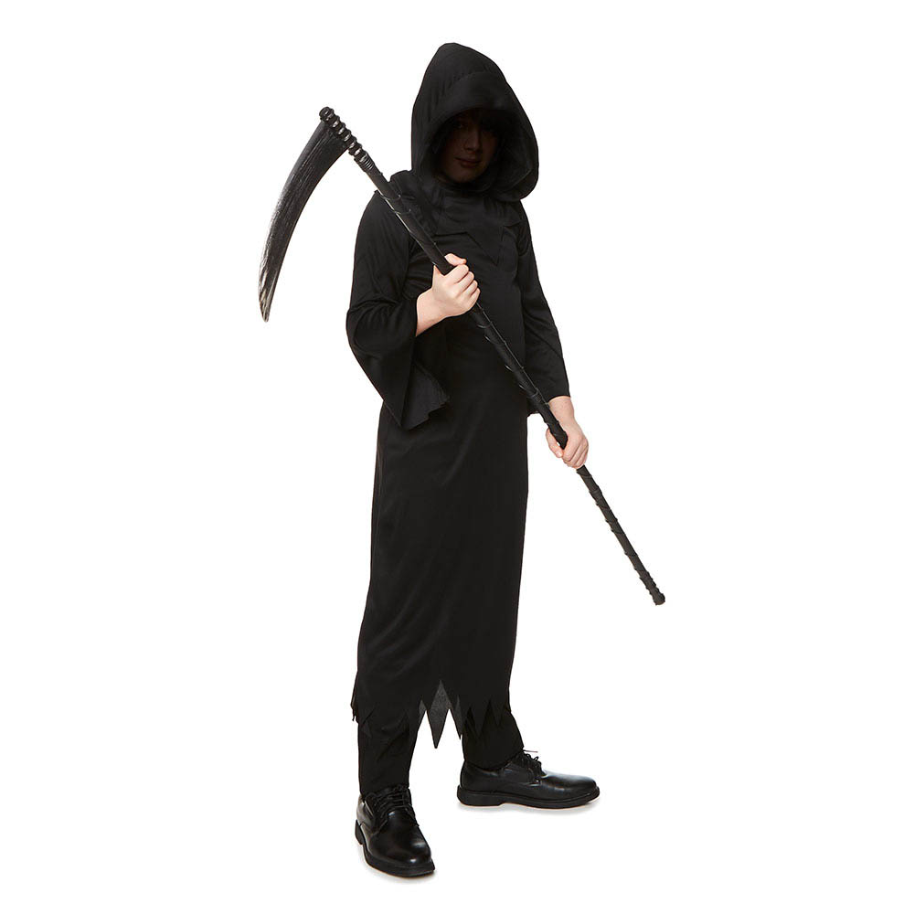 Mad Costumes - Boys Grim Reaper Kids Halloween Costume - Black