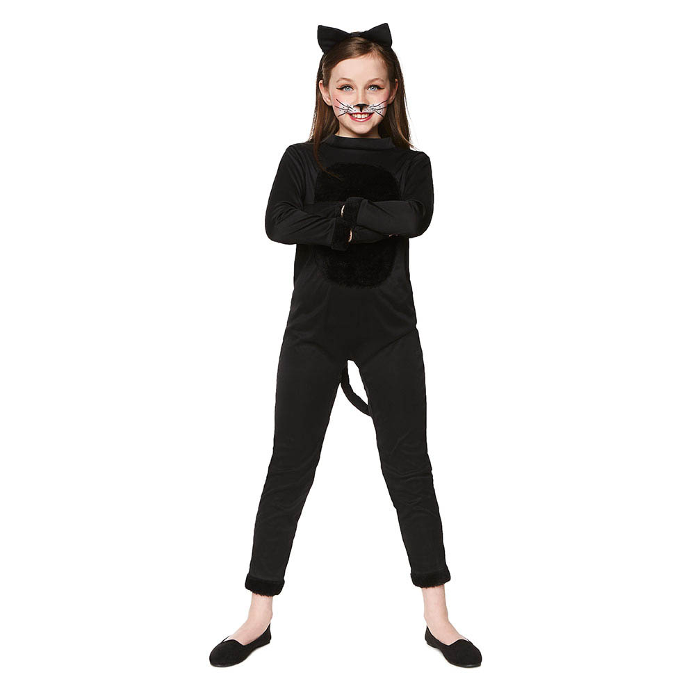 Mad Costumes - Halloween Cat Costume Kids Halloween Costume - Black