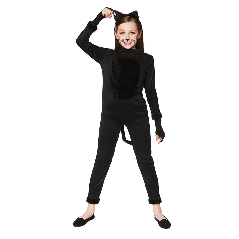 Mad Costumes - Halloween Cat Costume Kids Halloween Costume - Black