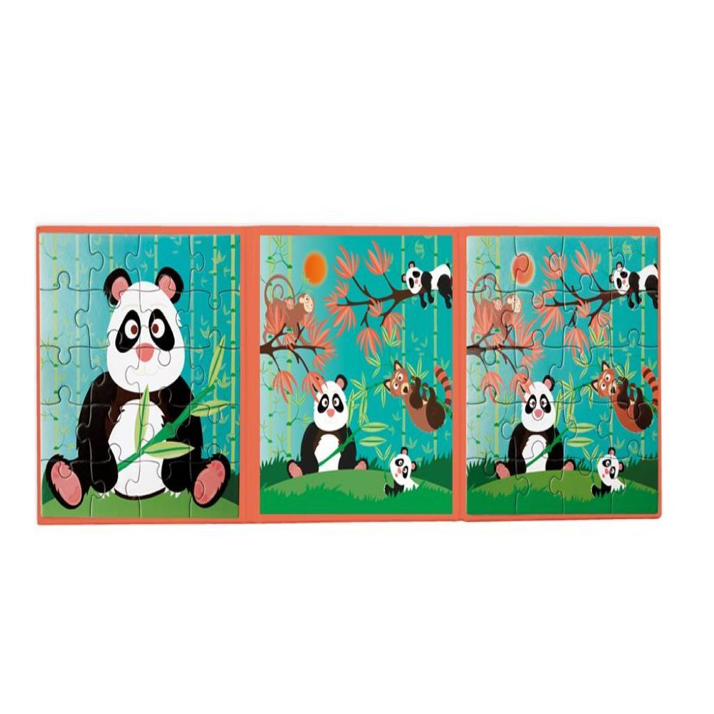 Scratch Europe - Magnetic Puzzle Book To Go - Panda 20 Pcs