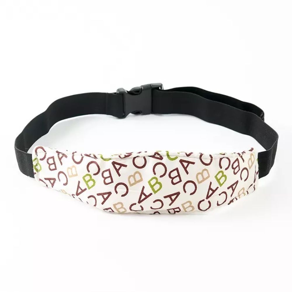 Pikkaboo SafeNap Car Head Support -Brown Alphabet