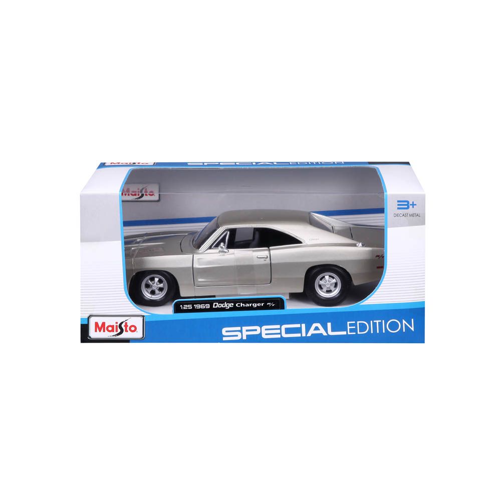 Maisto - 1 25 Scale Special Edition 1969 Dodge Charger R T Grey