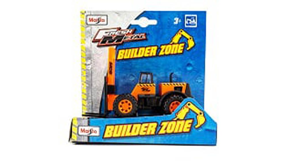 Maisto - Die Cast - Builder Zone - Fork Lift - Orange