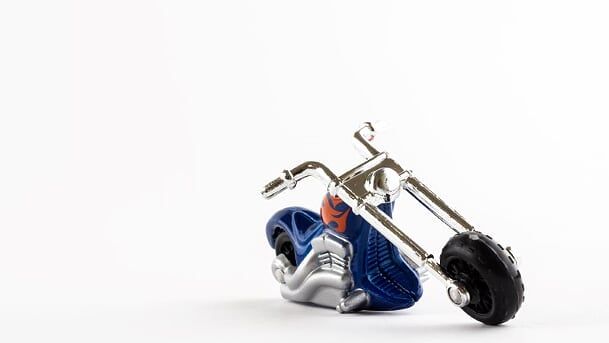 Maisto - Fresh Metal 3 Vehicle Chopper Bike Blue