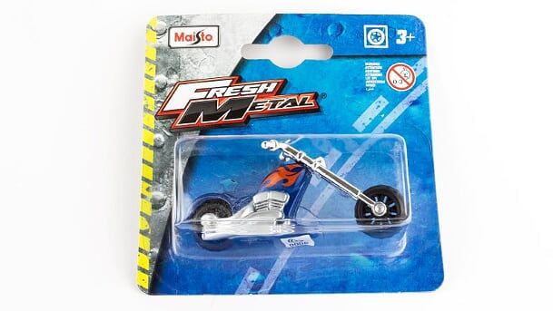 Maisto - Fresh Metal 3 Vehicle Chopper Bike Blue