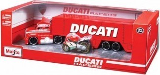 Maisto Tech Ducati Hauler+ Ducati Racer Toy Set