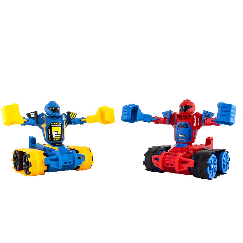 Maisto - Radio Controlled - 1:24 Scale - Tech - Stunt Series - Robo Fighters - Red & Blue