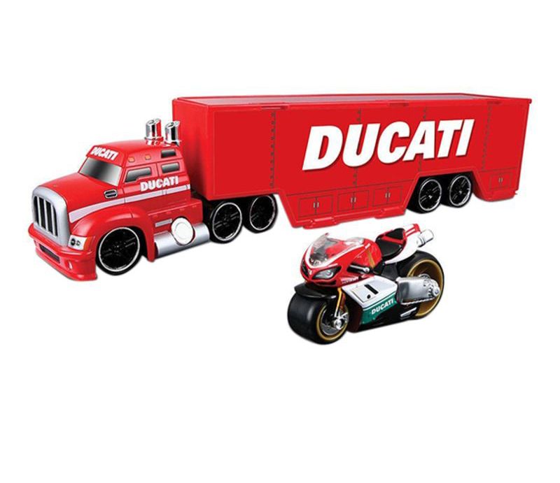 Maisto Tech Ducati Hauler+ Ducati Racer Toy Set