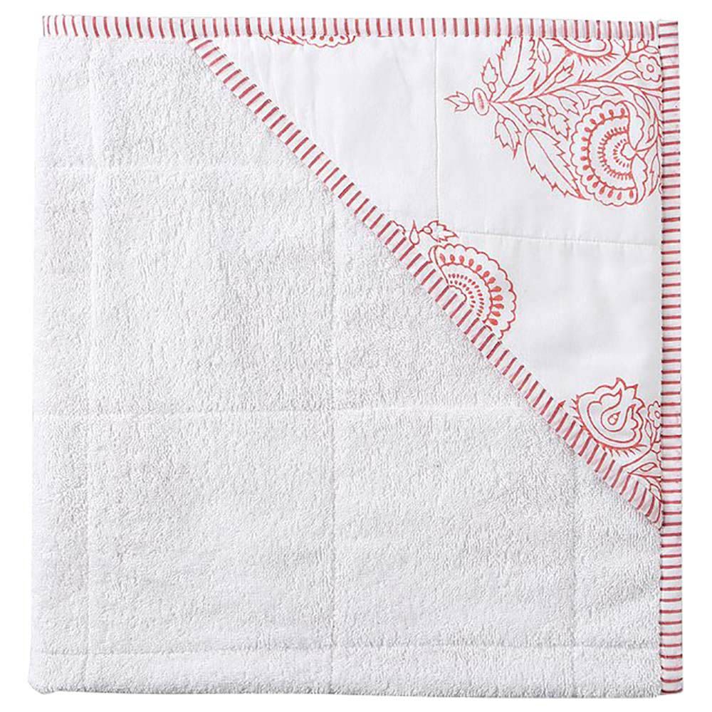 Malabar Baby - Hand Block Printed Cotton Towels - Pink City