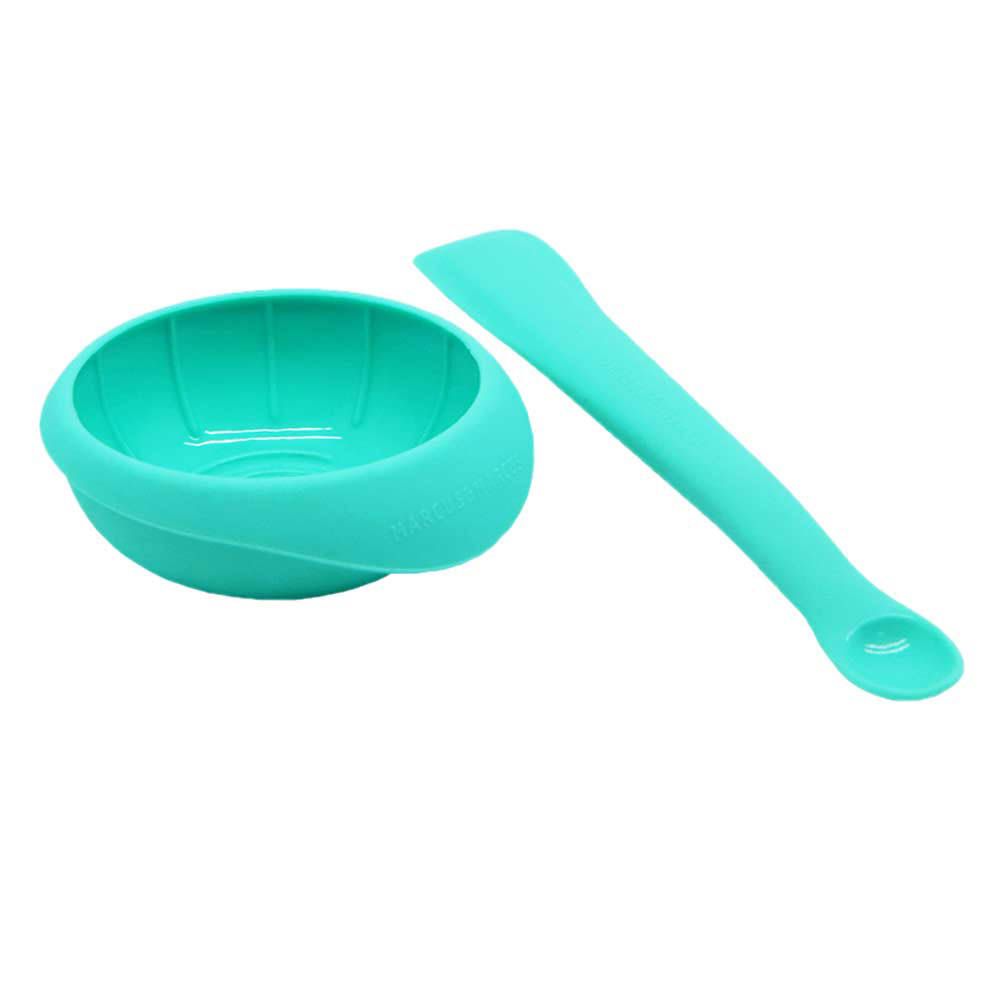 Marcus & Marcus - Masher Spoon & Bowl Set- Blue + FREE Puzzle