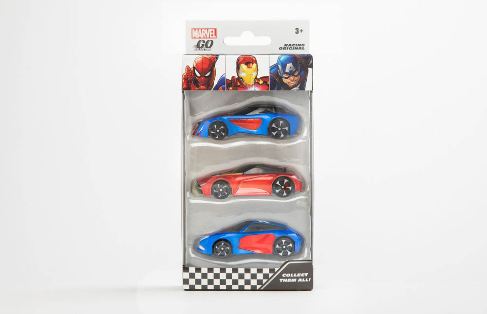 Marvel - Go Racing W1 3 Inch Pack Of 3