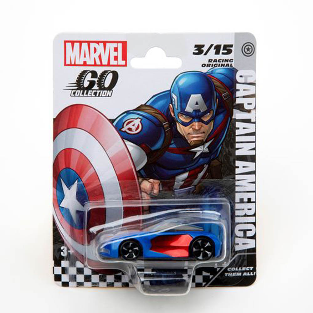 Marvel - Go Racing W1 Captain America 3 Inch