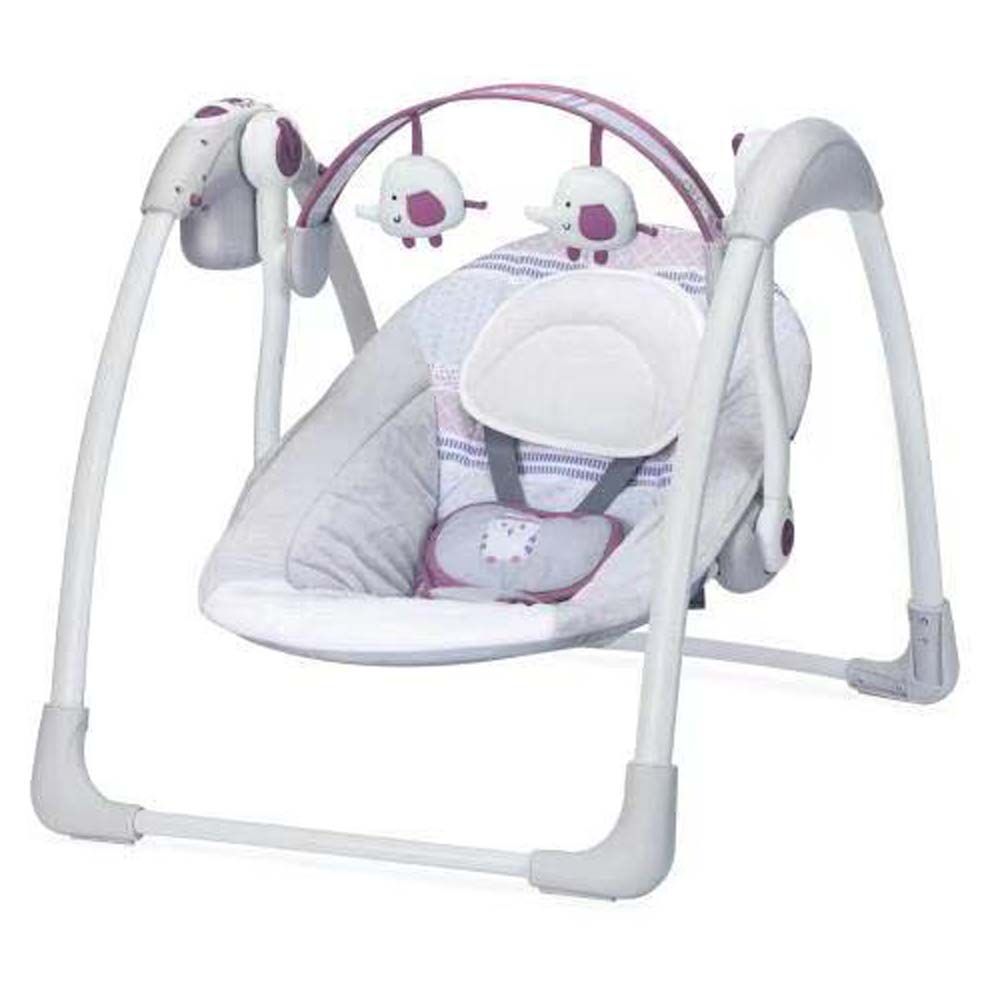 Mastela Infant Swing Chair Electric W/Music For Baby 6 To 18 Months - Grey