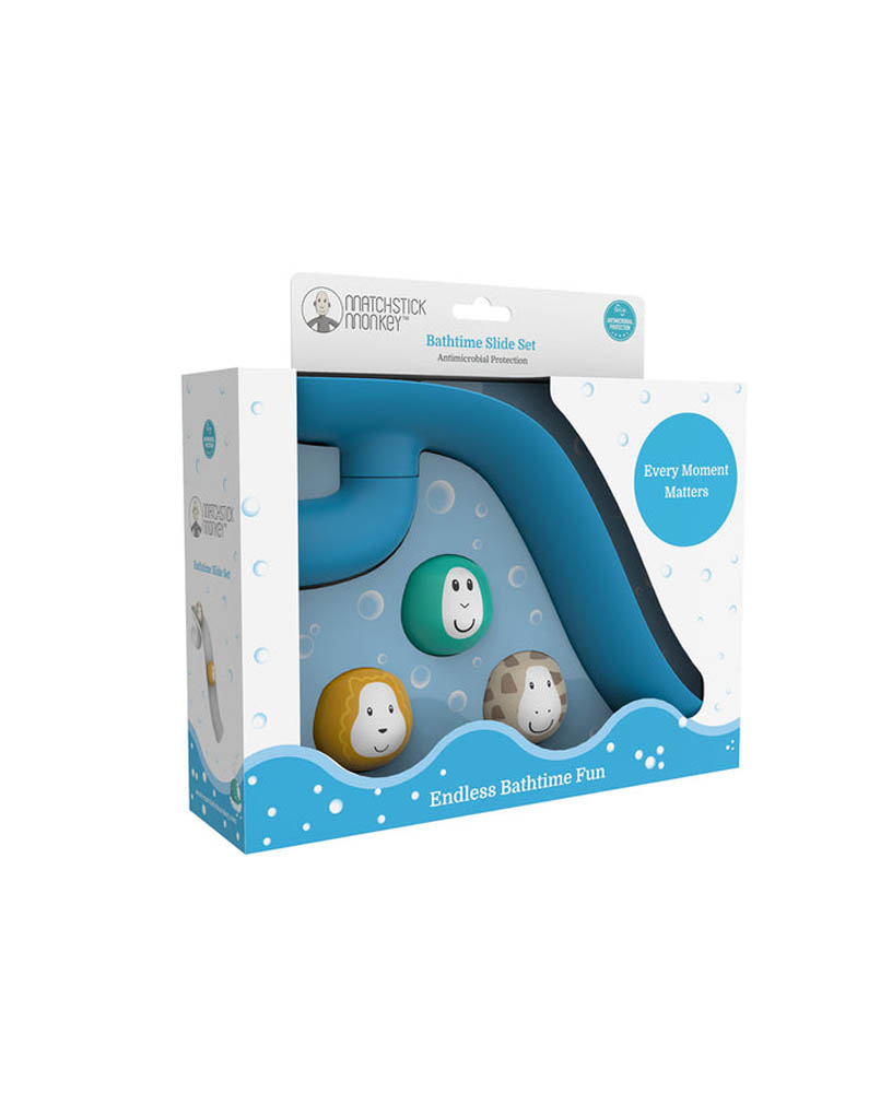 Matchstick Monkey - Bathtime Slide Set - Blue