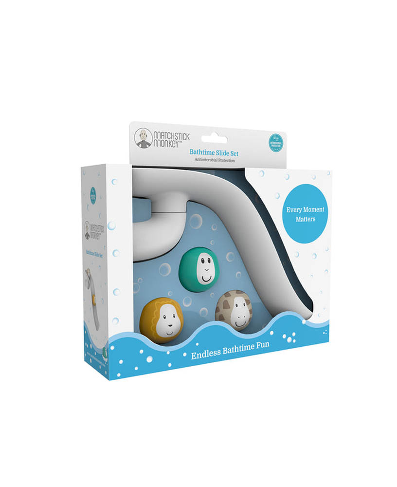 Matchstick Monkey - Bathtime Slide Set - White