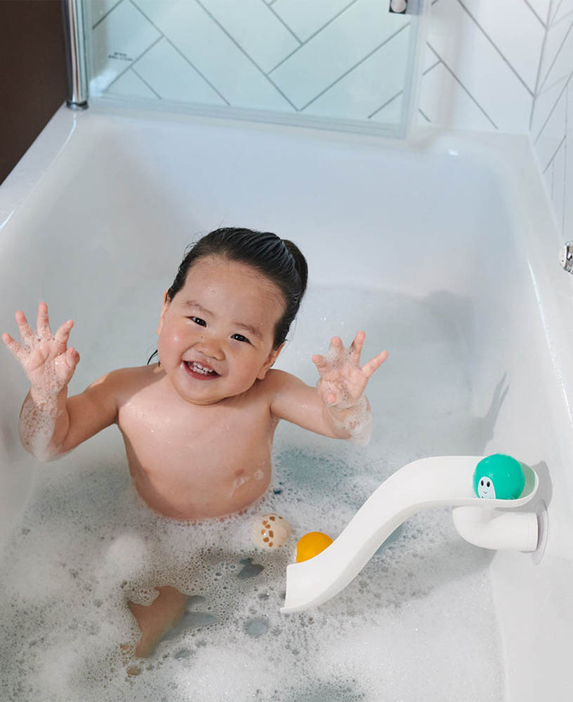 Matchstick Monkey - Bathtime Slide Set - White