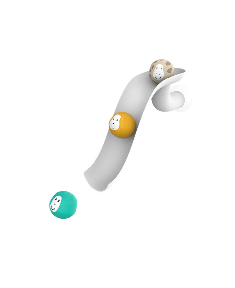 Matchstick Monkey - Bathtime Slide Set - White