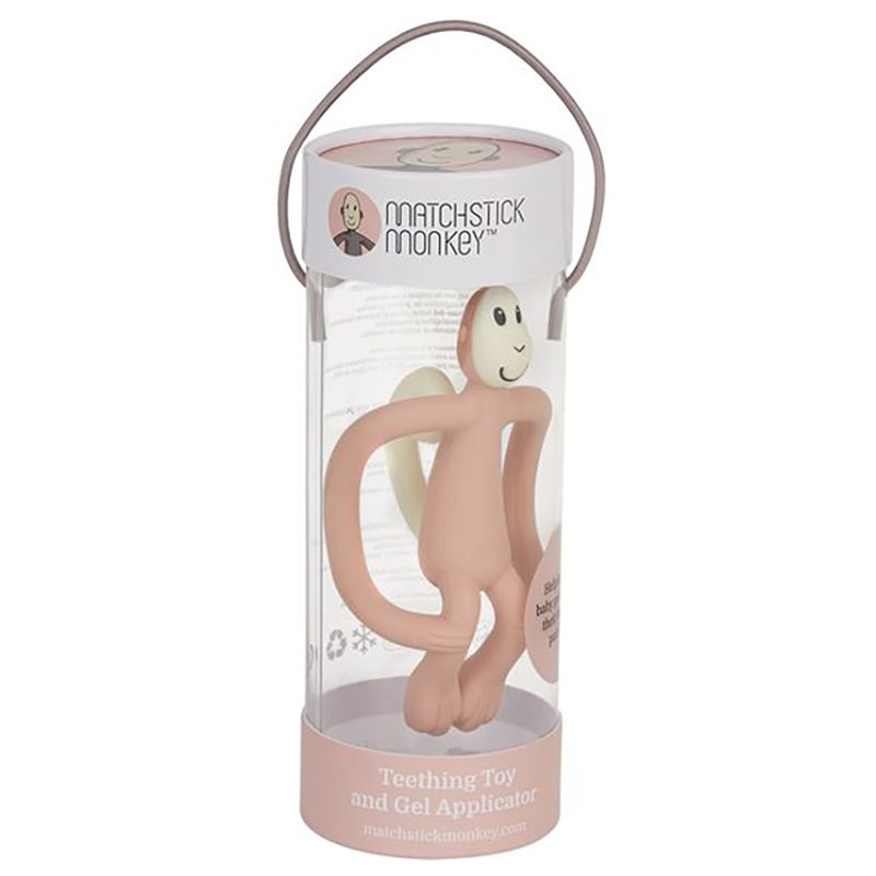 Matchstick Monkey Original Teething Toy - Dusty Pink