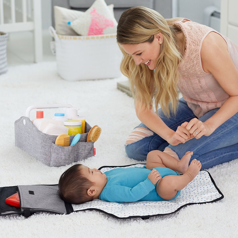 SkipHop - Light Up Diaper Caddy - Grey