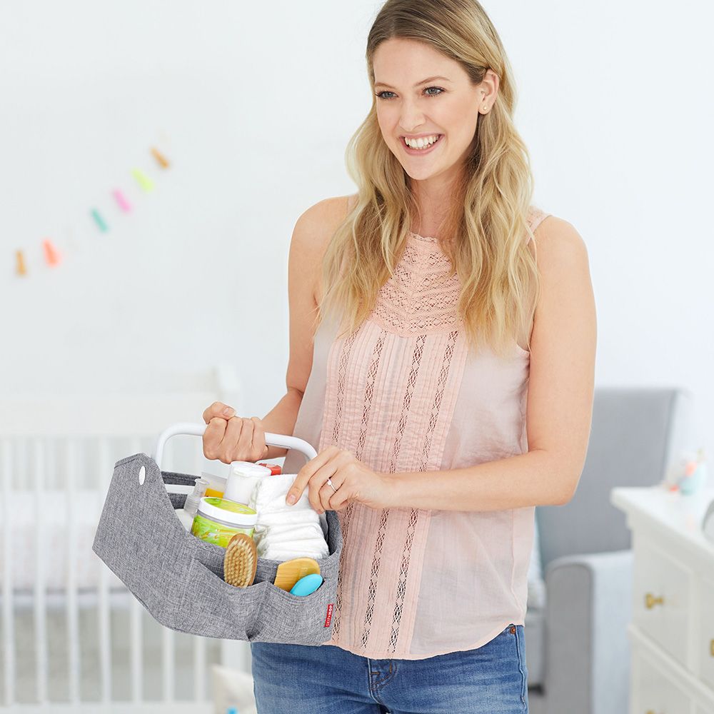 SkipHop - Light Up Diaper Caddy - Grey