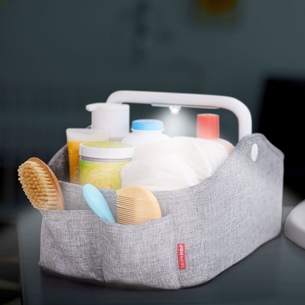 SkipHop - Light Up Diaper Caddy - Grey