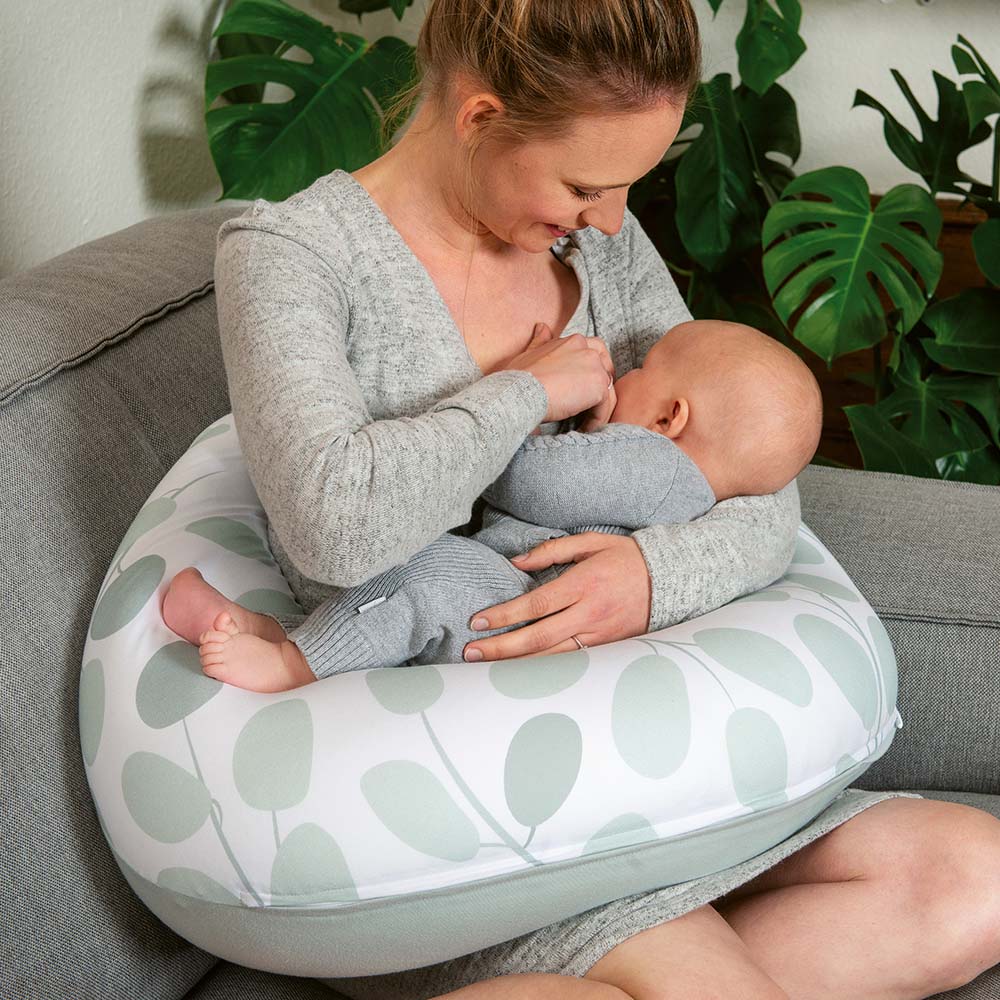 Doomoo - Buddy Multi-functional Pillow - Leaves Aqua Green
