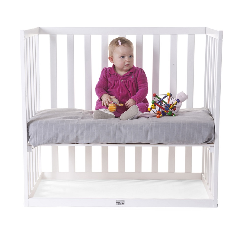 Childhome - Bedside Crib Beech - White