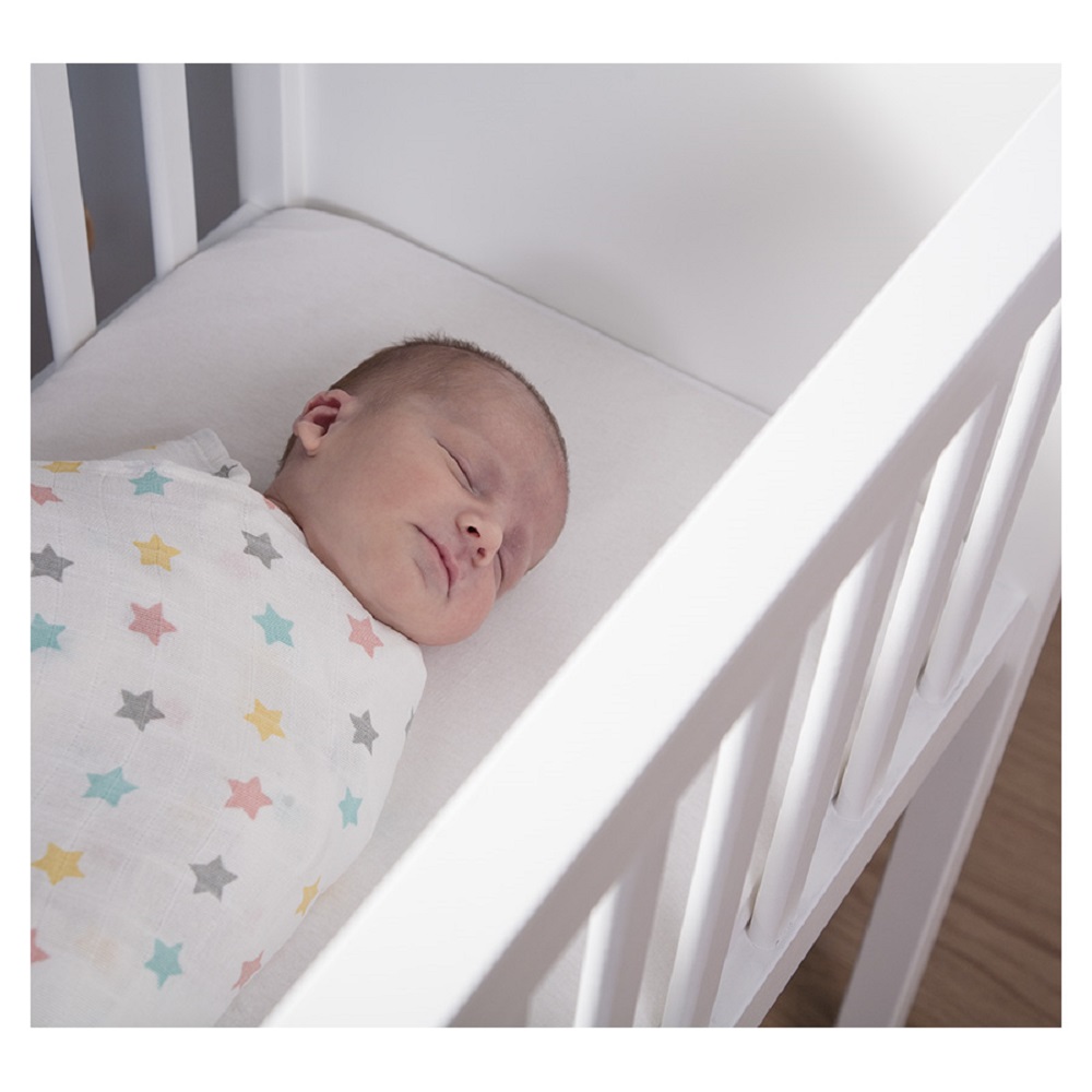Childhome - Bedside Crib Beech - White