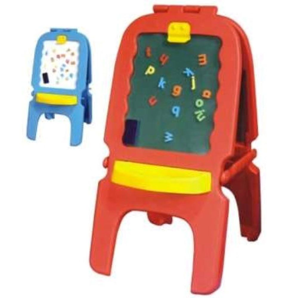 Megastar - 2 In 1 White And Black Easel Board For Kids