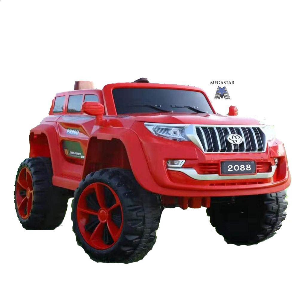 Megastar - 4X4 Prado Style 12 V Children Electric Rideon 2 Seater Car - Red