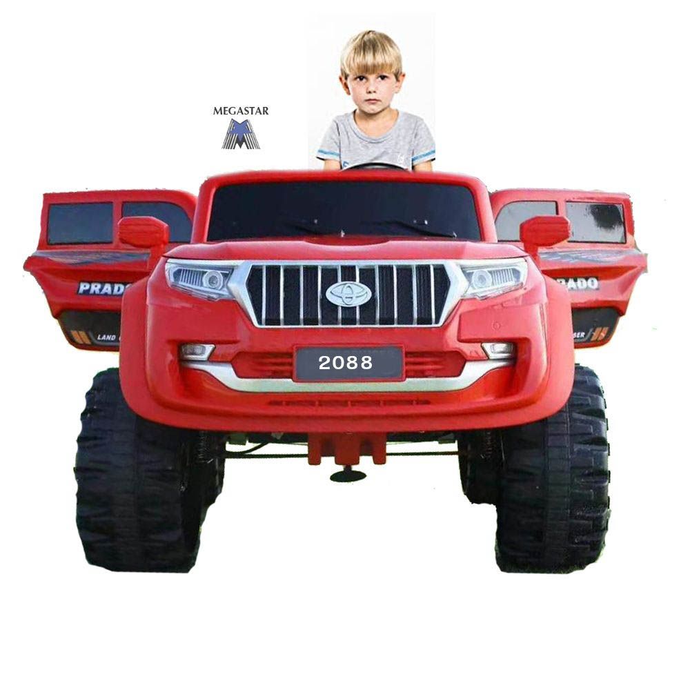 Megastar - 4X4 Prado Style 12 V Children Electric Rideon 2 Seater Car - Red