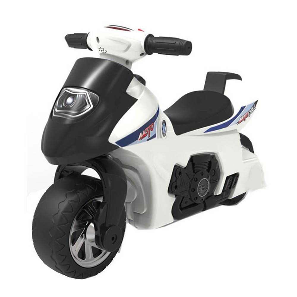 Megastar Balance Moto Bike Foot To Floor Ride On White Babystore.ae
