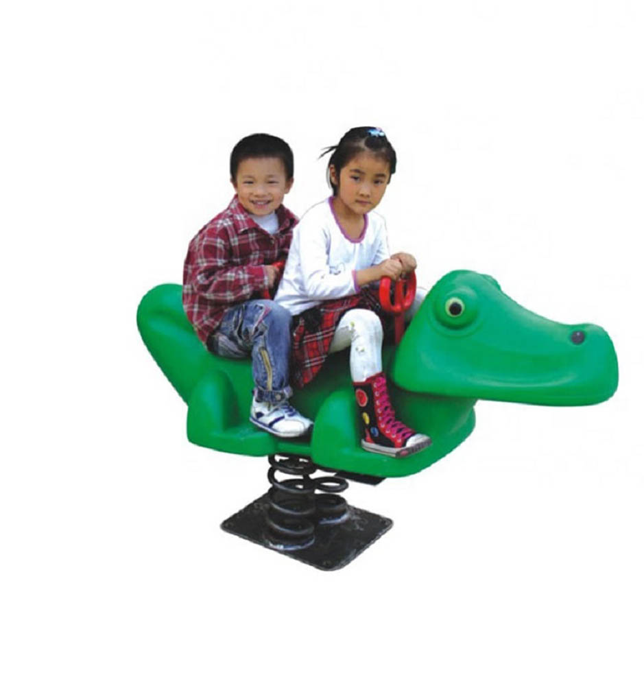 Megastar - Double Rocking Croc Shape Spring Rocking Alligator - Assorted