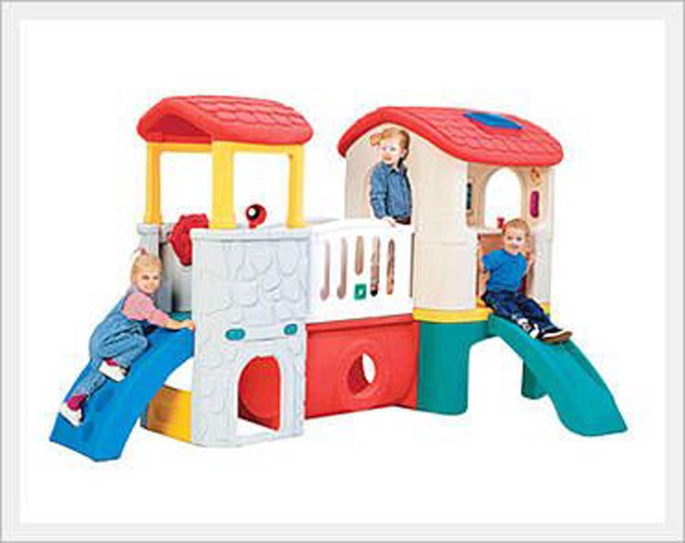 Megastar - Large Play Slide With Twin Towers White