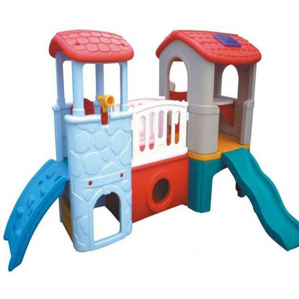 Megastar - Large Play Slide With Twin Towers White