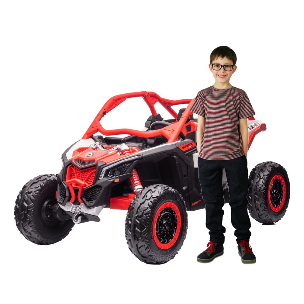 Megastar - Licensed Electric Ride Car Can Am Maverick UTV - Red
