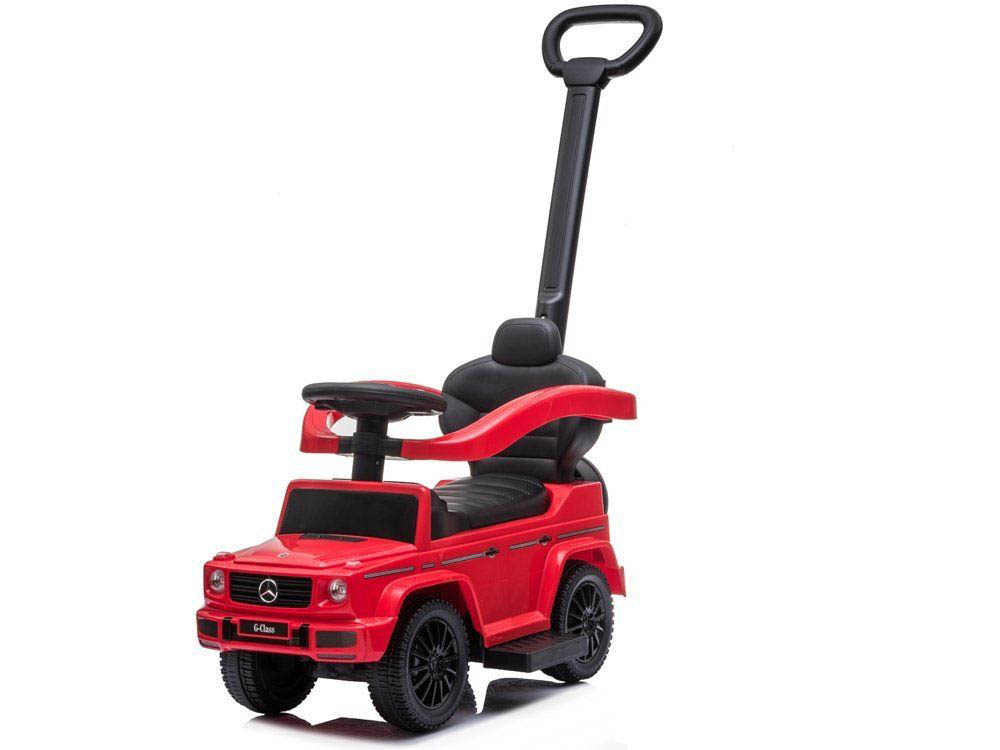 Megastar - Licensed Mercedes G-wagon 3 in 1 Push Car With Parental Handle - Red