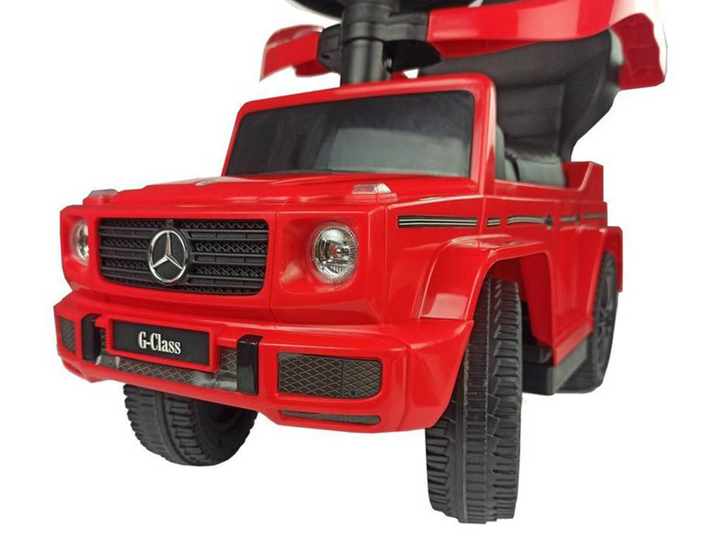 Megastar - Licensed Mercedes G-wagon 3 in 1 Push Car With Parental Handle - Red