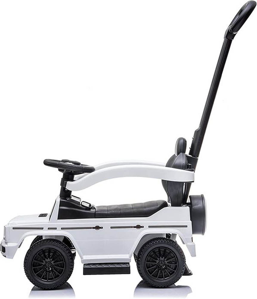 Megastar - Licensed Mercedes G-wagon 3 in 1 Push Car With Parental Handle - White