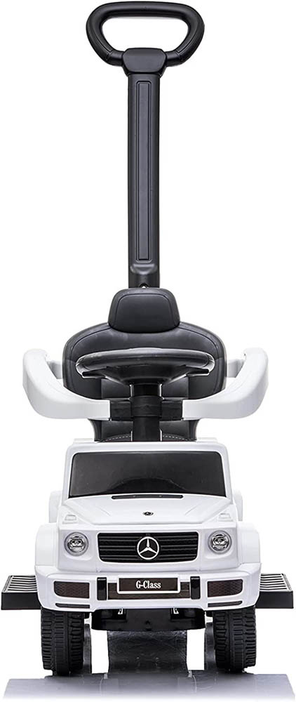 Megastar - Licensed Mercedes G-wagon 3 in 1 Push Car With Parental Handle - White