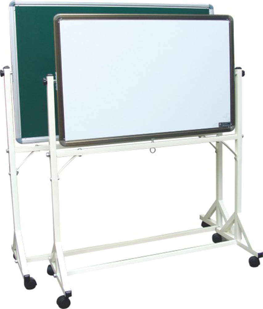 Megastar - Mobile Adjustable Height Dry Erase Stand Board Magnetic Large White Board on Wheels 100cm