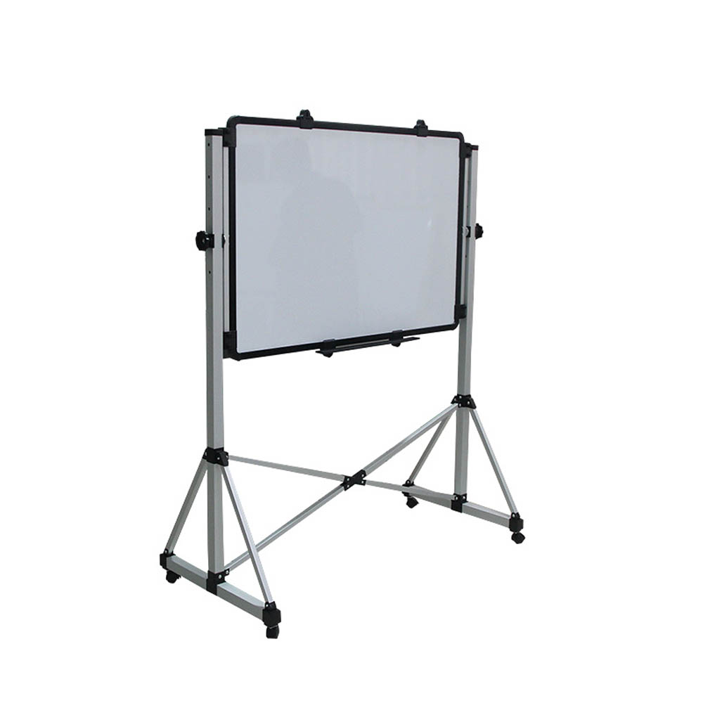 Megastar - Mobile Adjustable Height Dry Erase Stand Board Magnetic Large White Board on Wheels - 120cm