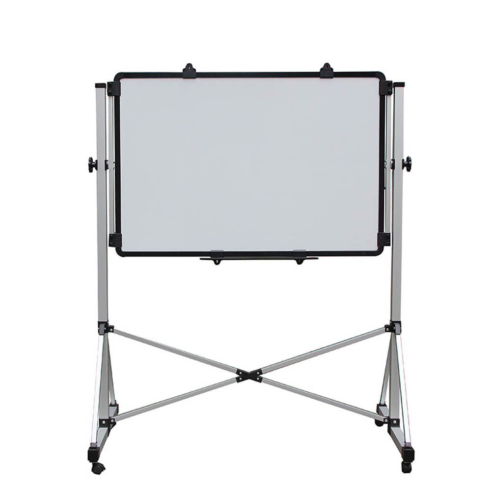 Megastar - Mobile Adjustable Height Dry Erase Stand Board Magnetic Large White Board on Wheels - 120cm