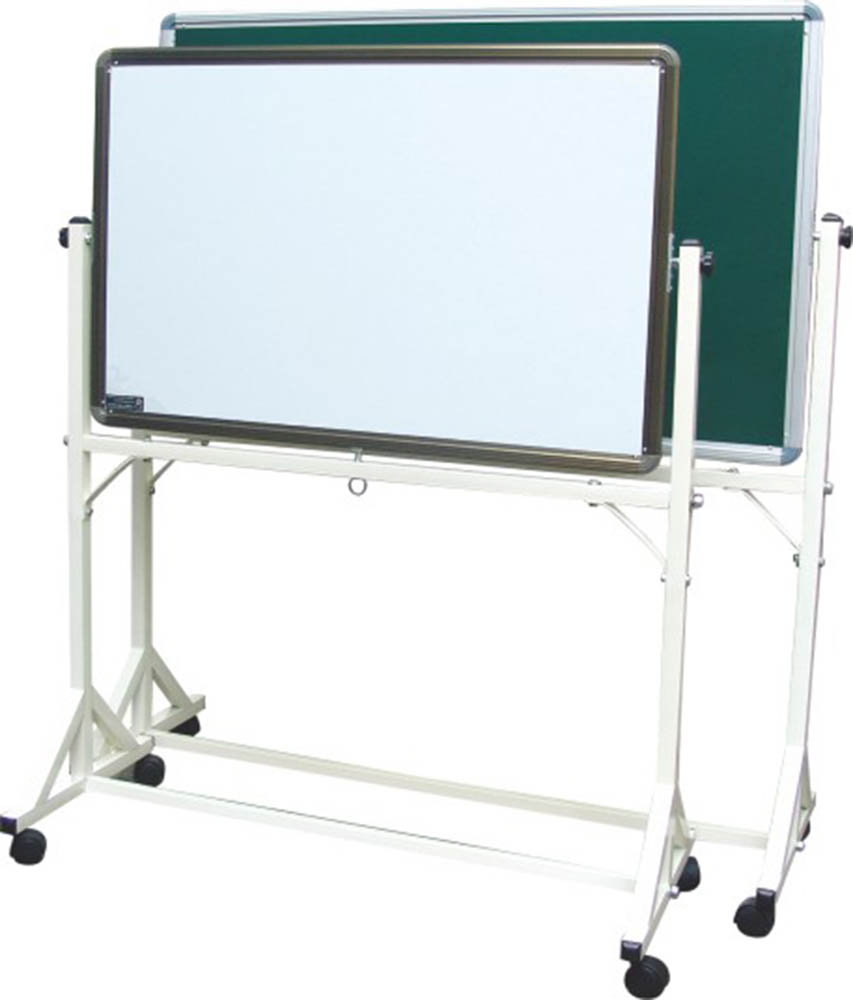 Megastar - Mobile Adjustable Height Dry Erase Stand Board Magnetic Large White Board on Wheels - 120cm