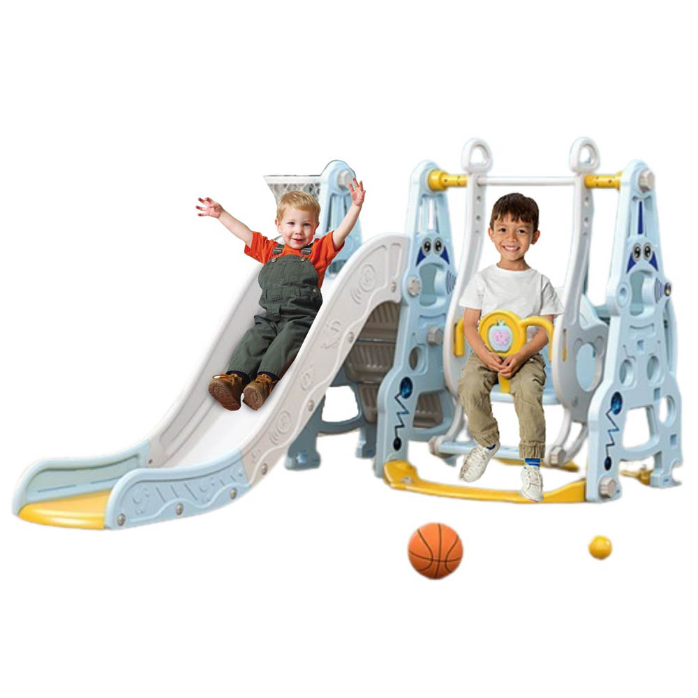 Megastar - Multifunctional 4 In 1 Swing And Slide - Blue