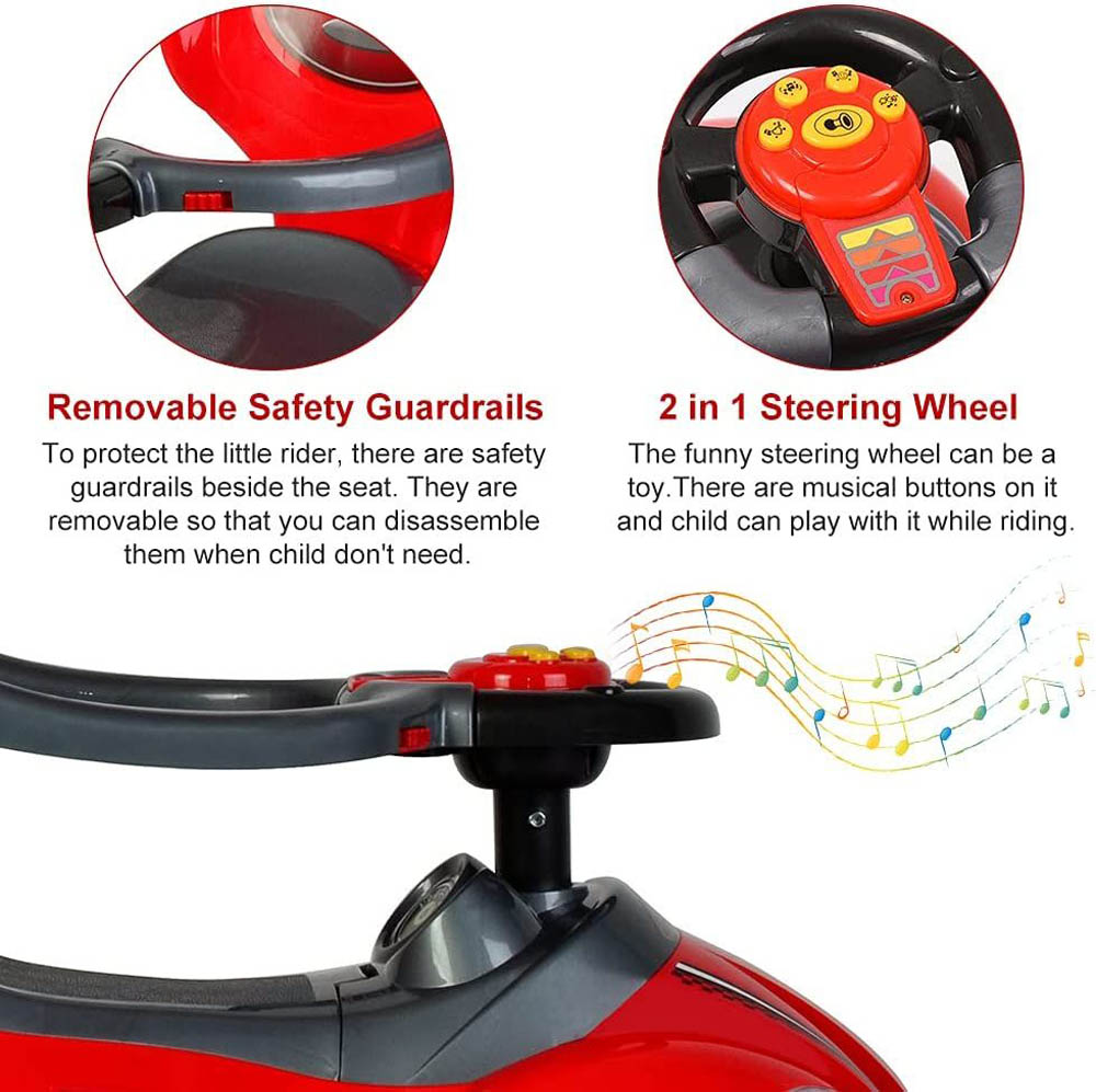 Megastar - My Little Sunshine Push Car With Canopy Shade 3 in 1