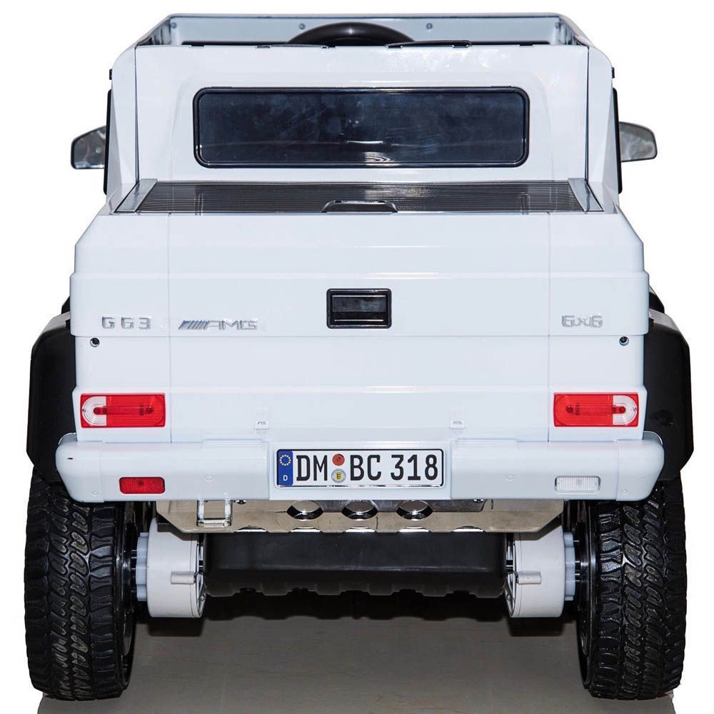 Megastar - Ride On Licensed 12 V Mercedes Benz G63 6X6 Sut Truck Car White