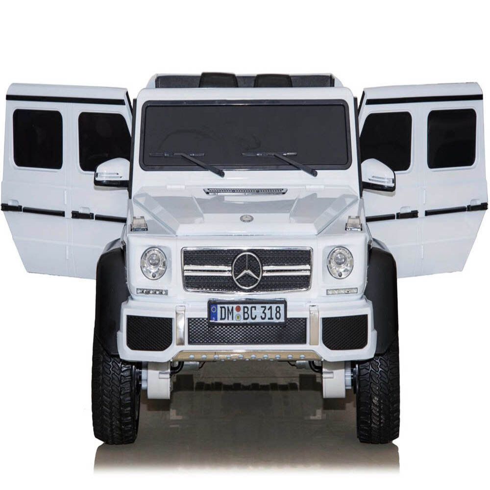 Megastar - Ride On Licensed 12 V Mercedes Benz G63 6X6 Sut Truck Car White