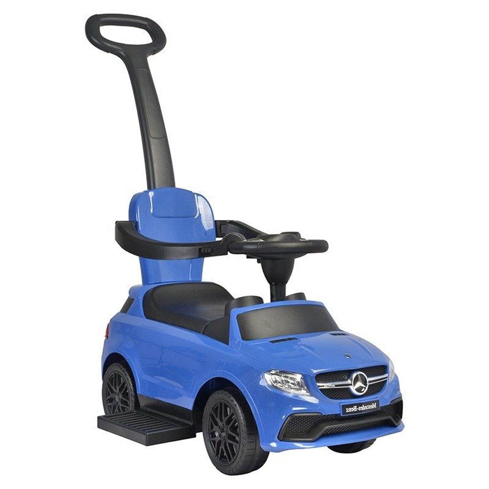 Megastar - Mercedes Coupe Push Car With Pull Handle - Blue